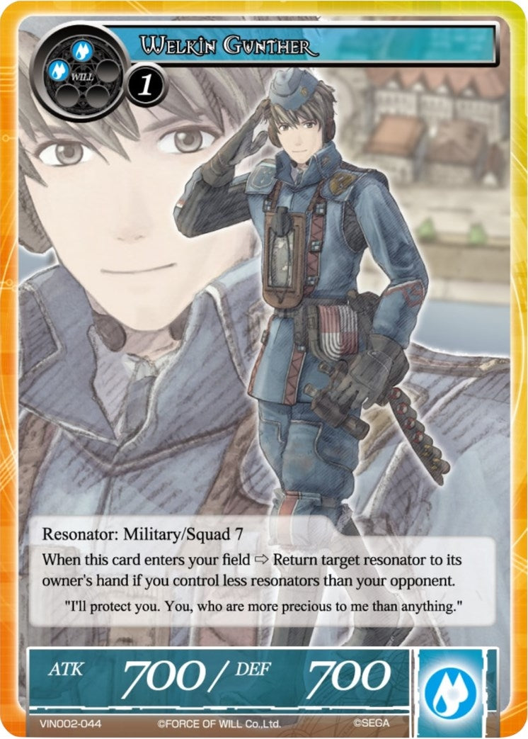 Image for Welkin Gunther (Vingolf 2 - Valkyria Chronicles) (VIN002-044) - Force of Will