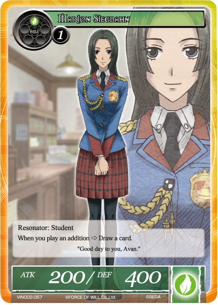 Image for Marion Siegbahn (Vingolf 2 - Valkyria Chronicles) (VIN002-057) - Force of Will