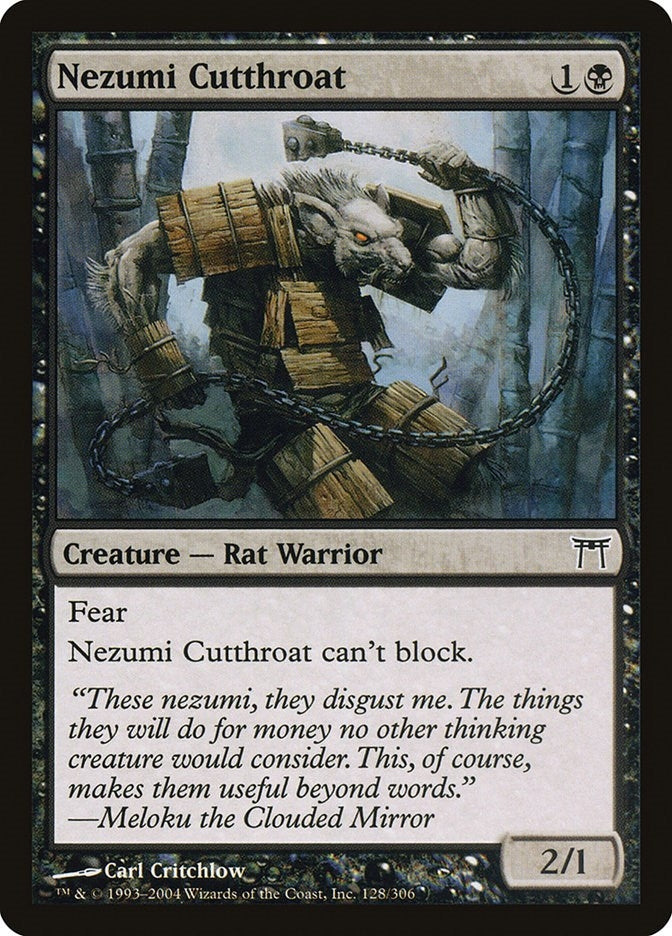 Image for Nezumi Cutthroat (Champions of Kamigawa) (128) - Magic: The Gathering