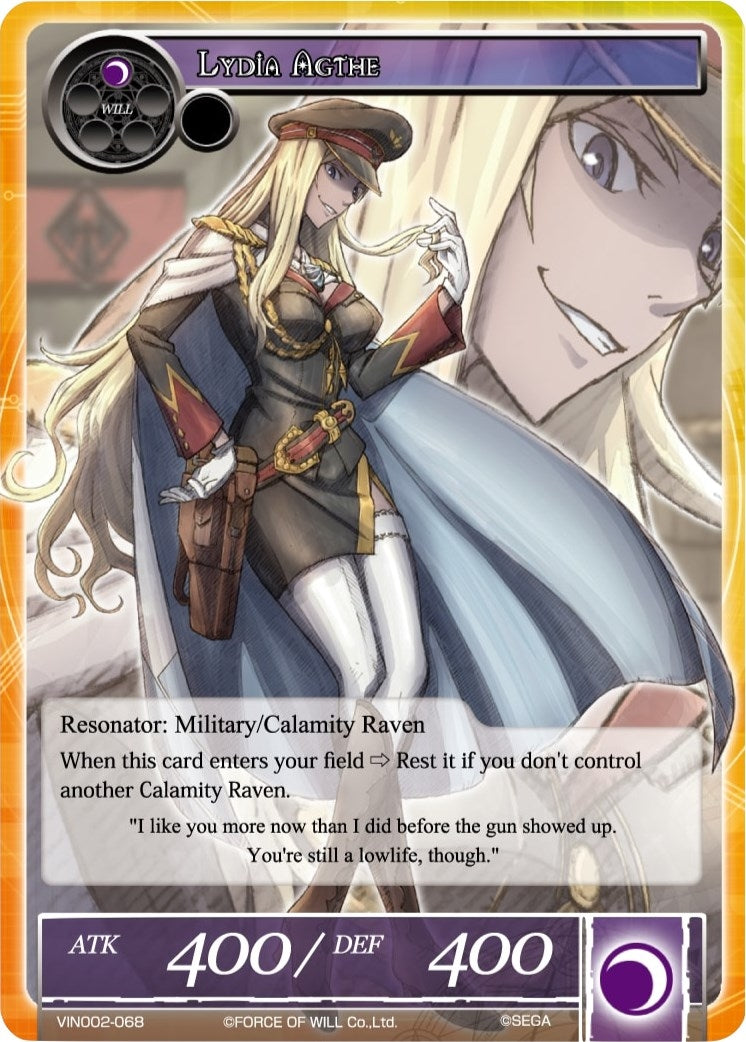 Image for Lydia Agthe (Vingolf 2 - Valkyria Chronicles) (VIN002-068) - Force of Will