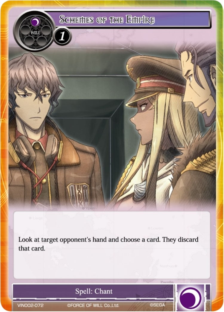 Image for Schemes of the Empire (Vingolf 2 - Valkyria Chronicles) (VIN002-072) - Force of Will