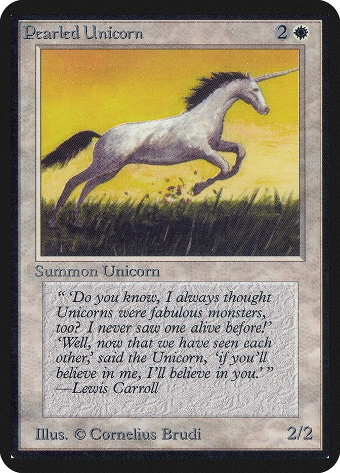Image for Pearled Unicorn (Alpha Edition) - Magic: The Gathering
