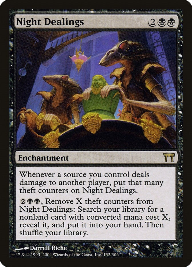 Image for Night Dealings (Champions of Kamigawa) (132) - Magic: The Gathering