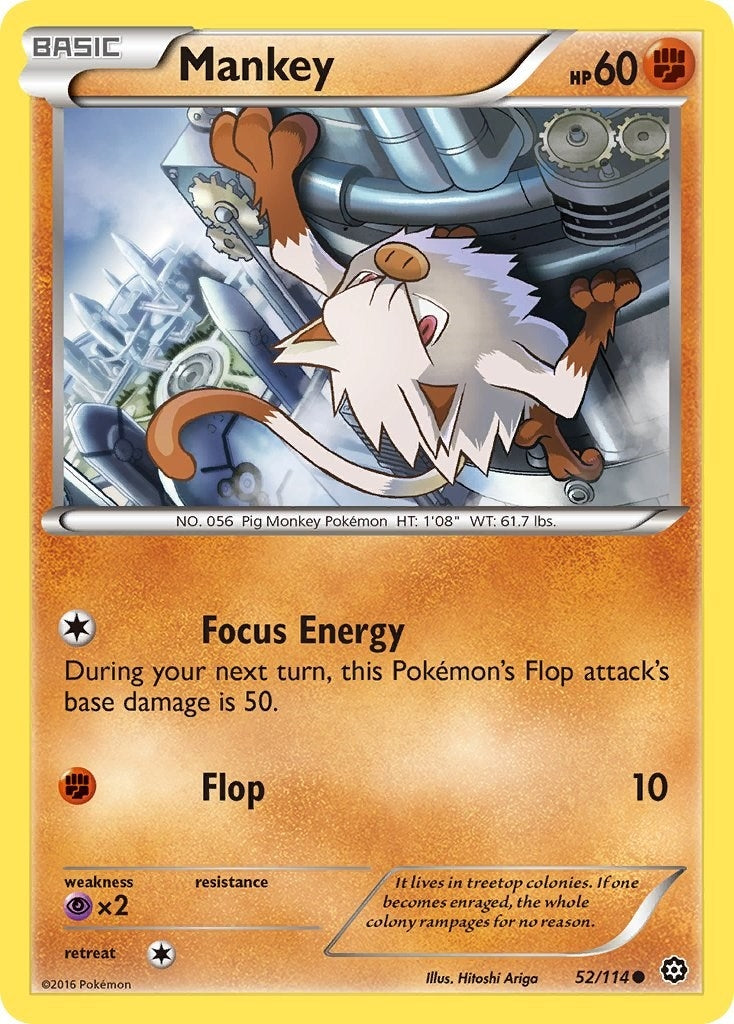 Image for Mankey (XY - Steam Siege) (52/114) - Pokemon