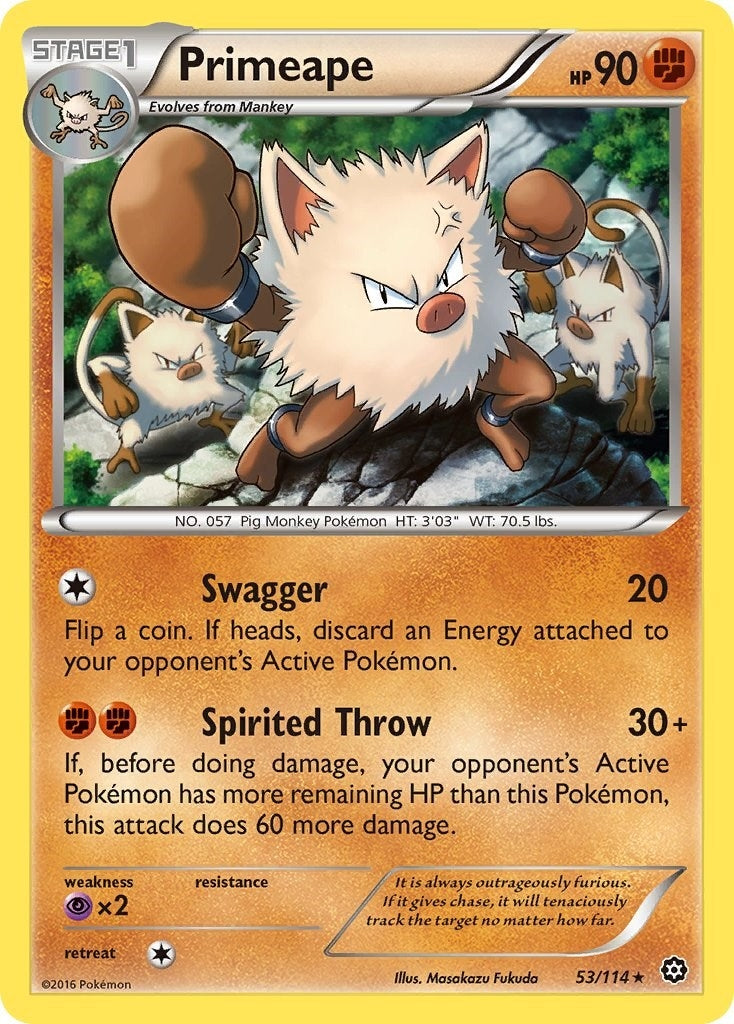 Image for Primeape (XY - Steam Siege) (53/114) - Pokemon