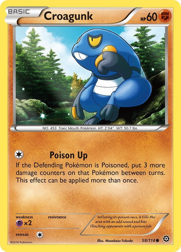 Image for Croagunk (XY - Steam Siege) (58/114) - Pokemon