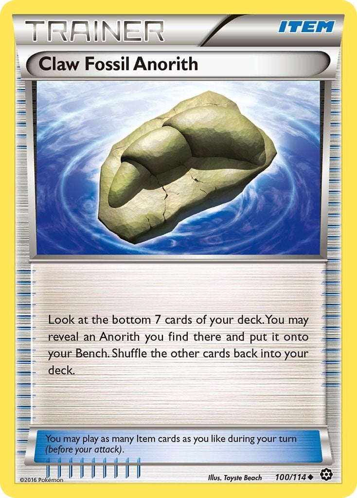 Image for Claw Fossil Anorith (XY - Steam Siege) (100/114) - Pokemon