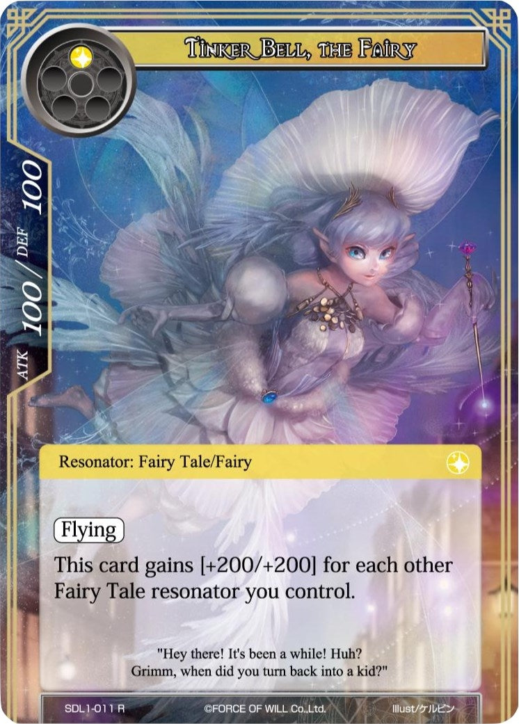 Image for Tinker Bell, the Fairy (L1 Starter Deck - Fairy Tale Force) (SDL1-011) - Force of Will