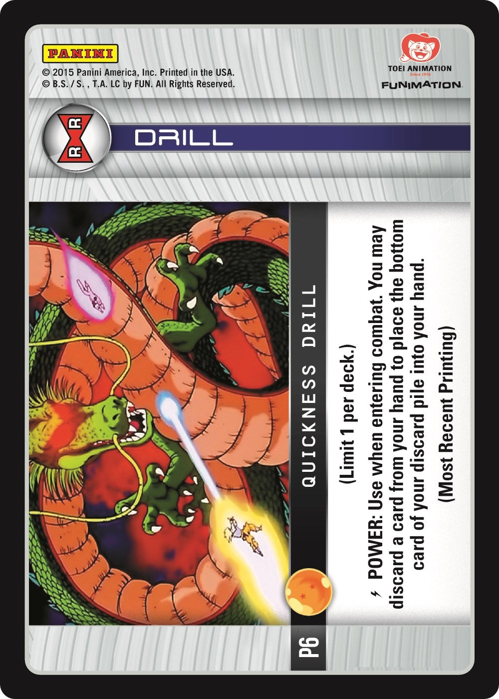 Image for Quickness Drill (Evolution) (Panini Promo Cards) (P6) - Dragon Ball Z TCG