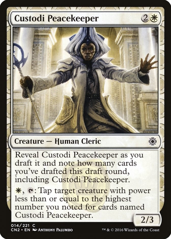 Image for Custodi Peacekeeper (Conspiracy: Take the Crown) (14) - Magic: The Gathering