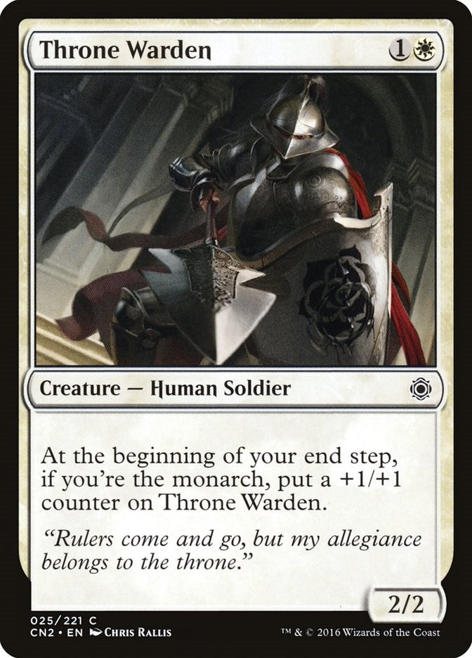 Image for Throne Warden (Conspiracy: Take the Crown) (25) - Magic: The Gathering