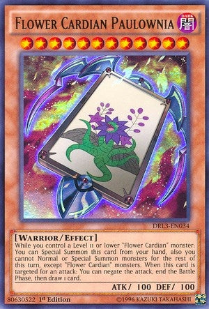 Image for Flower Cardian Paulownia (Dragons of Legend: Unleashed) (DRL3-EN034) - YuGiOh