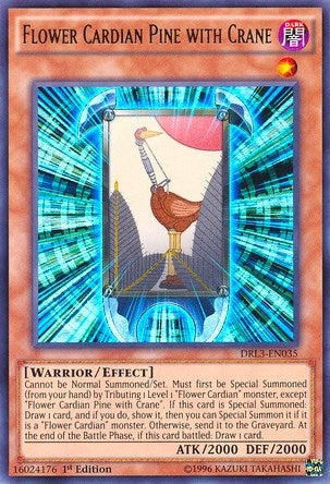 Image for Flower Cardian Pine with Crane (Dragons of Legend: Unleashed) (DRL3-EN035) - YuGiOh
