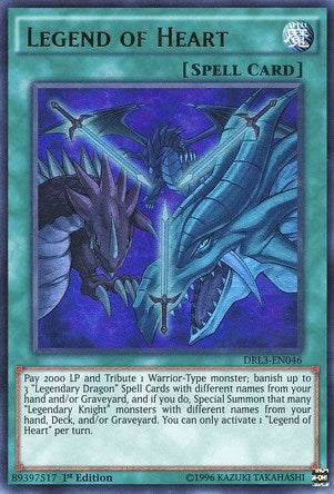 Image for Legend of Heart (Dragons of Legend: Unleashed) (DRL3-EN046) - YuGiOh