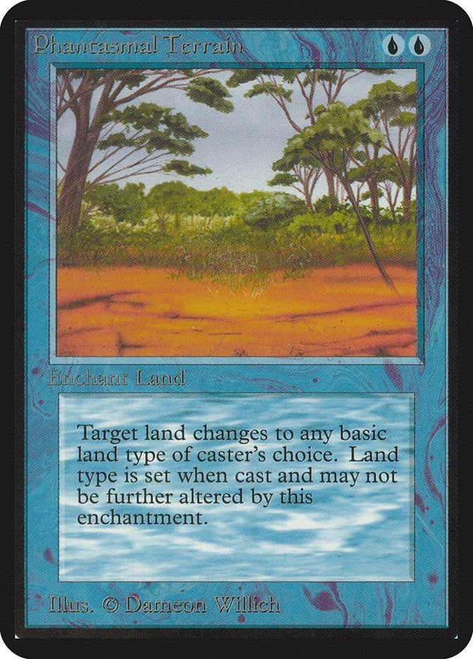 Image for Phantasmal Terrain (Alpha Edition) - Magic: The Gathering