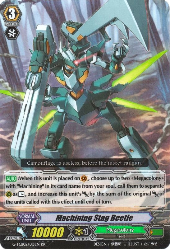 Image for Machining Stag Beetle (G-TCB02: The GENIUS STRATEGY) (G-TCB02/015EN) - Cardfight Vanguard
