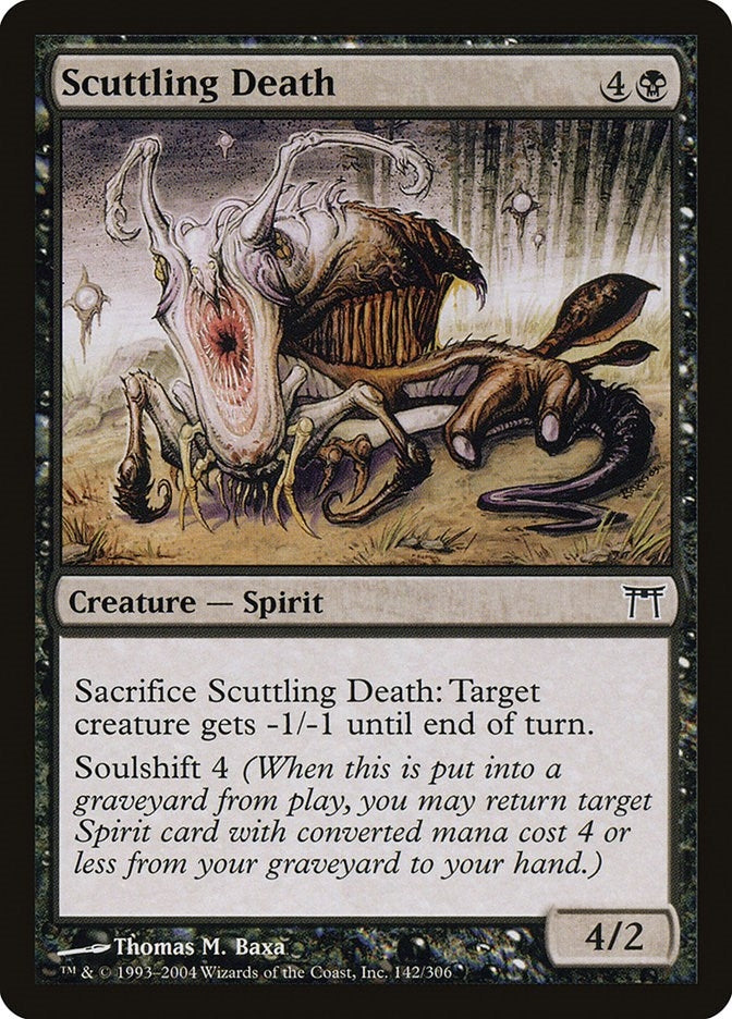 Image for Scuttling Death (Champions of Kamigawa) (142) - Magic: The Gathering