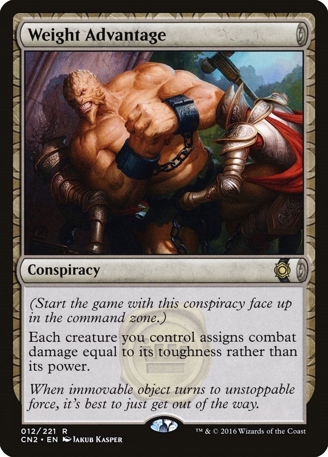 Image for Weight Advantage (Conspiracy: Take the Crown) (12) - Magic: The Gathering