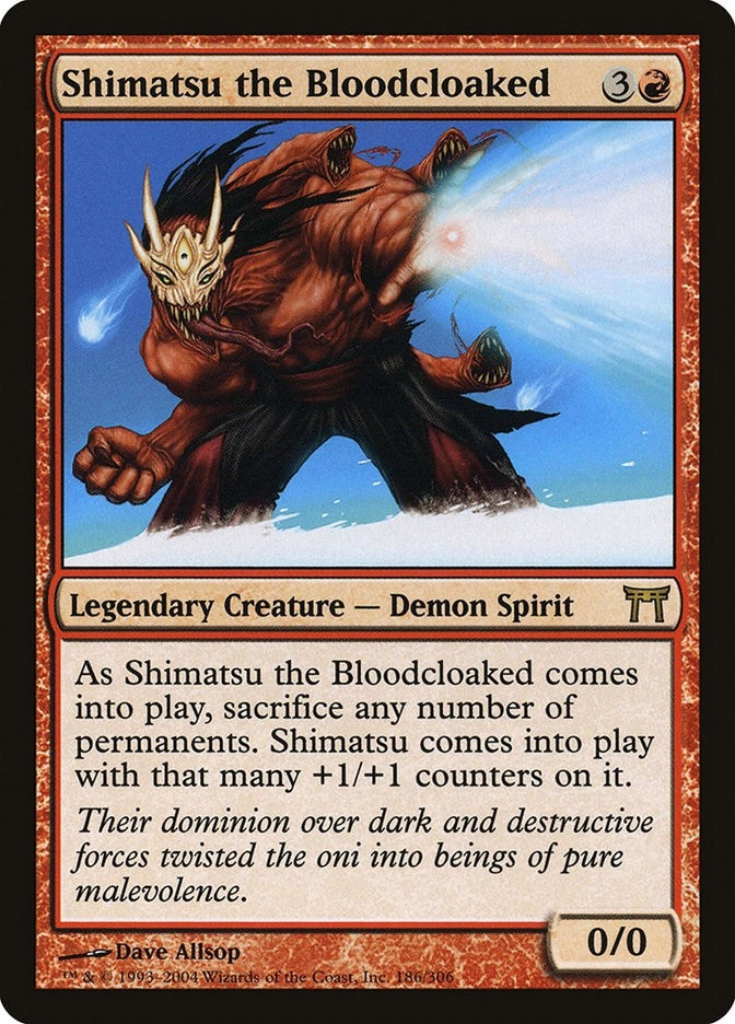 Image for Shimatsu the Bloodcloaked (Champions of Kamigawa) (186) - Magic: The Gathering