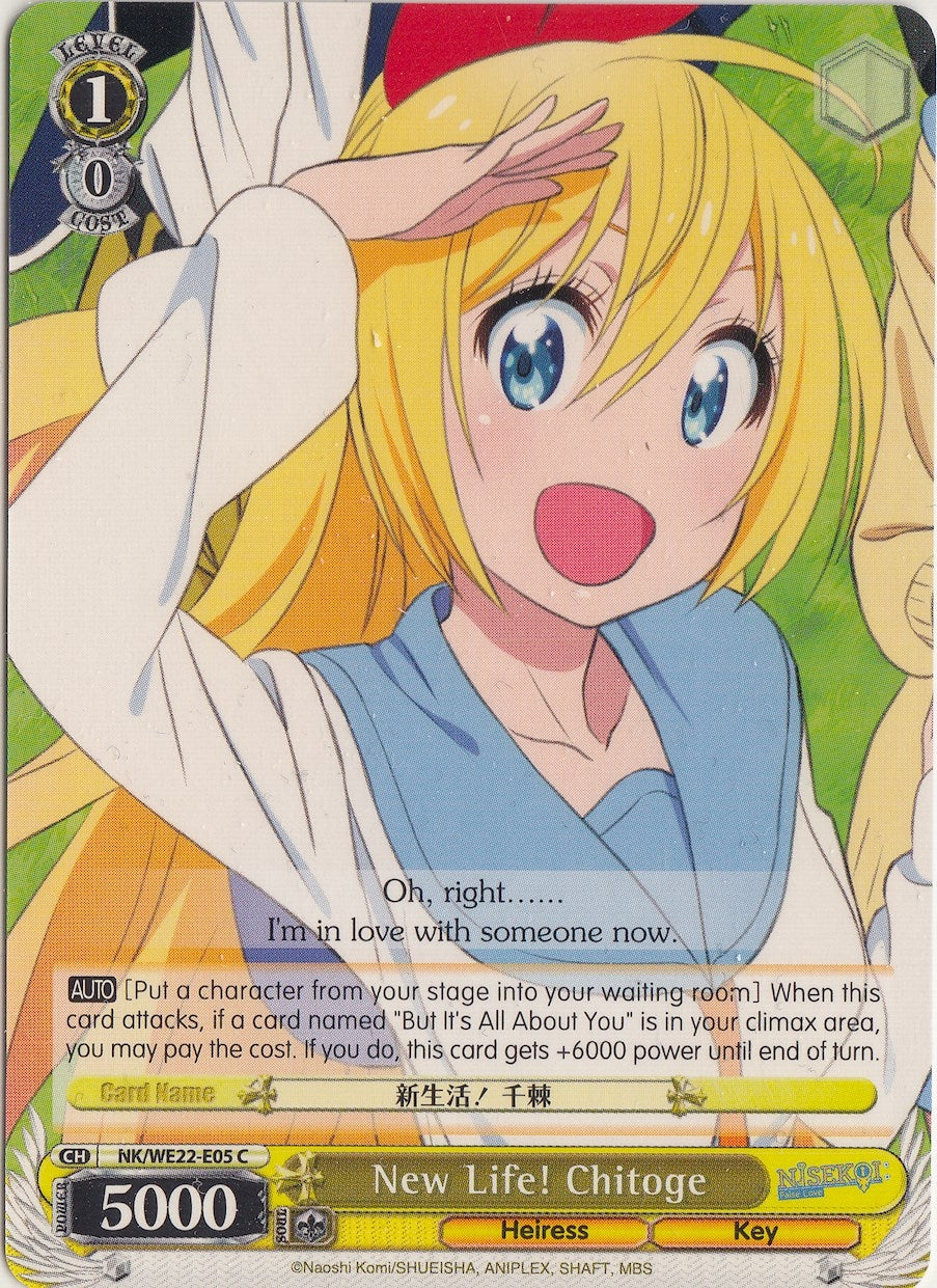 Image for New Life! Chitoge (NISEKOI Extra Booster) (NK/WE22-E05) - Weiss Schwarz