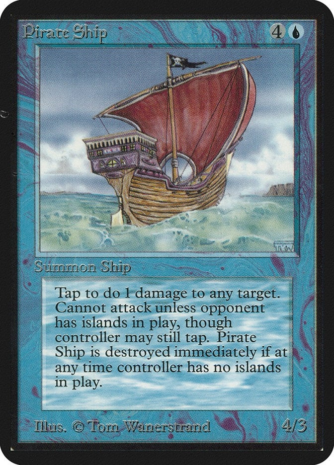 Image for Pirate Ship (Alpha Edition) - Magic: The Gathering