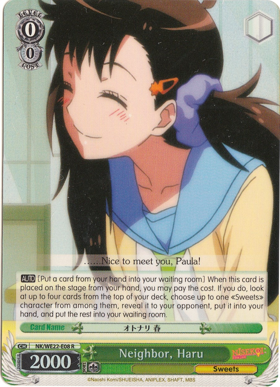 Image for Neighbor, Haru (Parallel Foil) (NISEKOI Extra Booster) (NK/WE22-E08) - Weiss Schwarz