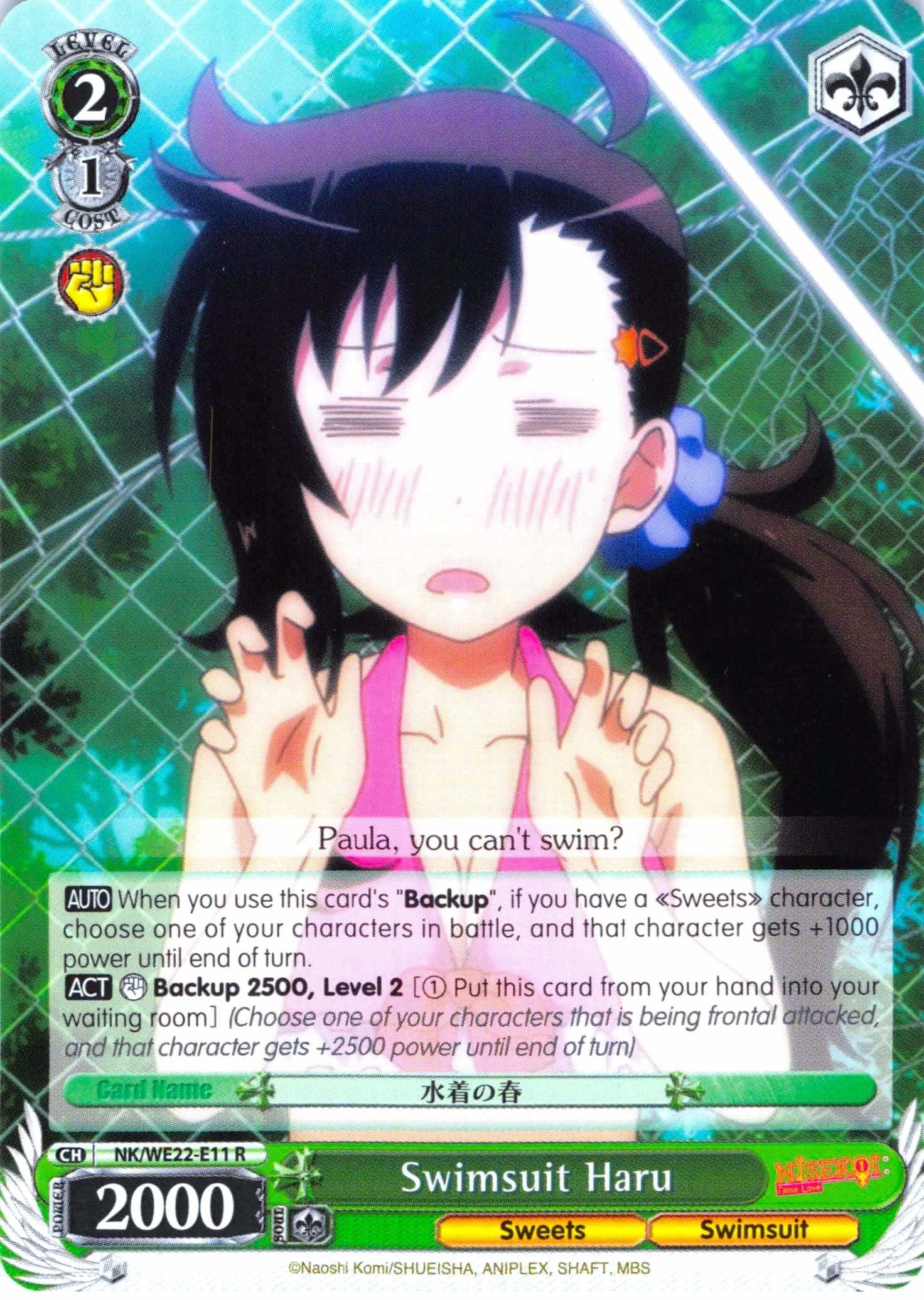 Image for Swimsuit Haru (NISEKOI Extra Booster) (NK/WE22-E11) - Weiss Schwarz