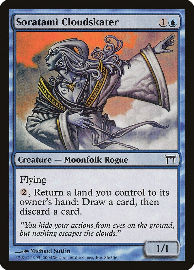 Image for Soratami Cloudskater (Champions of Kamigawa) (86) - Magic: The Gathering