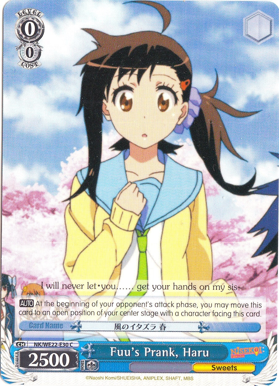 Image for Fuu's Prank, Haru (NISEKOI Extra Booster) (NK/WE22-E30) - Weiss Schwarz