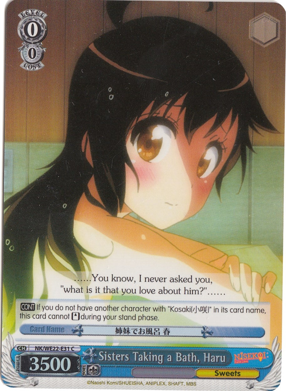 Image for Sisters Taking a Bath, Haru (Parallel Foil) (NISEKOI Extra Booster) (NK/WE22-E31) - Weiss Schwarz