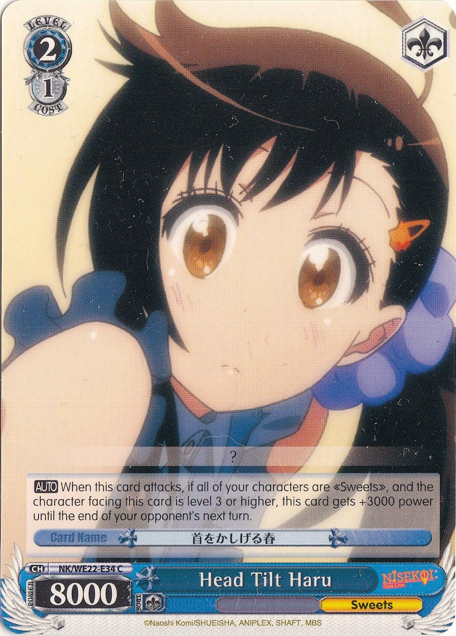 Image for Head Tilt Haru (NISEKOI Extra Booster) (NK/WE22-E34) - Weiss Schwarz