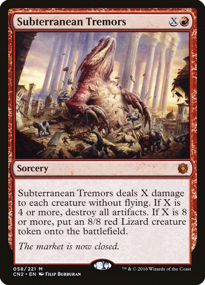 Image for Subterranean Tremors (Conspiracy: Take the Crown) (58) - Magic: The Gathering