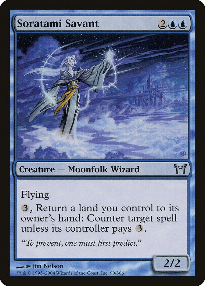 Image for Soratami Savant (Champions of Kamigawa) (90) - Magic: The Gathering