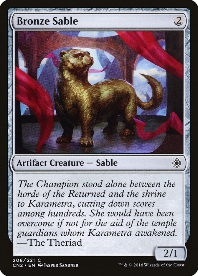 Image for Bronze Sable (Conspiracy: Take the Crown) (208) - Magic: The Gathering