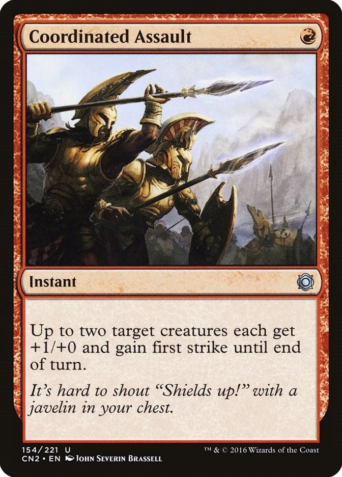Image for Coordinated Assault (Conspiracy: Take the Crown) (154) - Magic: The Gathering