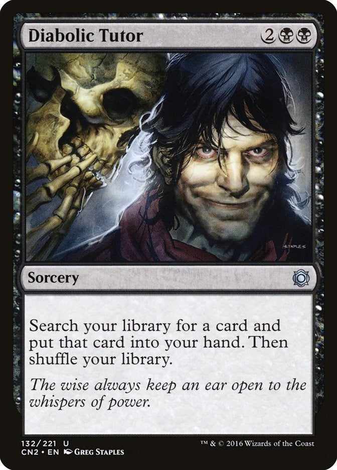 Image for Diabolic Tutor (Conspiracy: Take the Crown) (132) - Magic: The Gathering