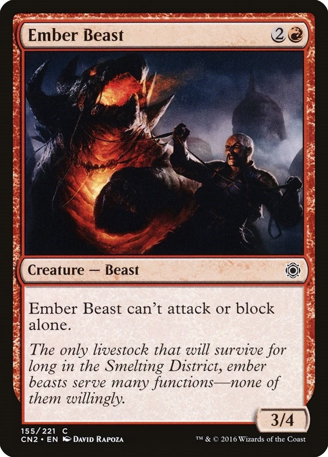 Image for Ember Beast (Conspiracy: Take the Crown) (155) - Magic: The Gathering