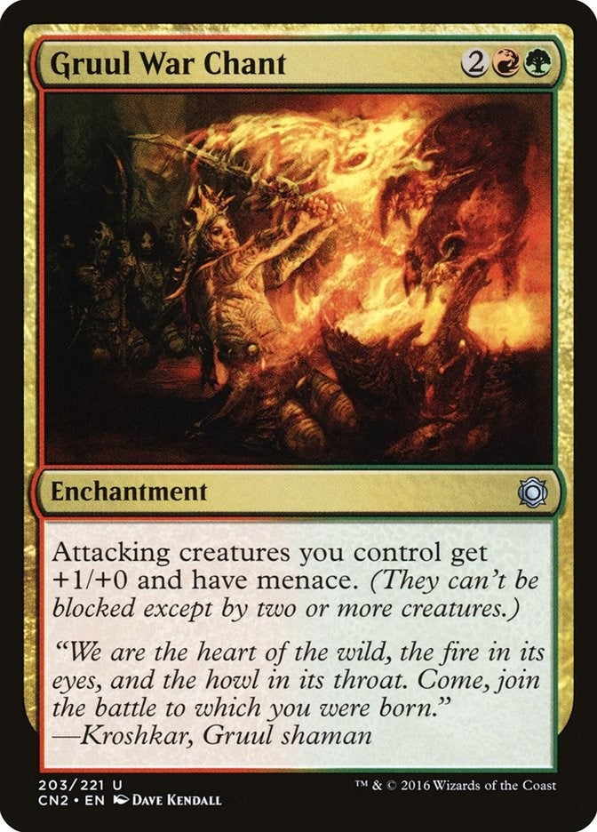 Image for Gruul War Chant (Conspiracy: Take the Crown) (203) - Magic: The Gathering