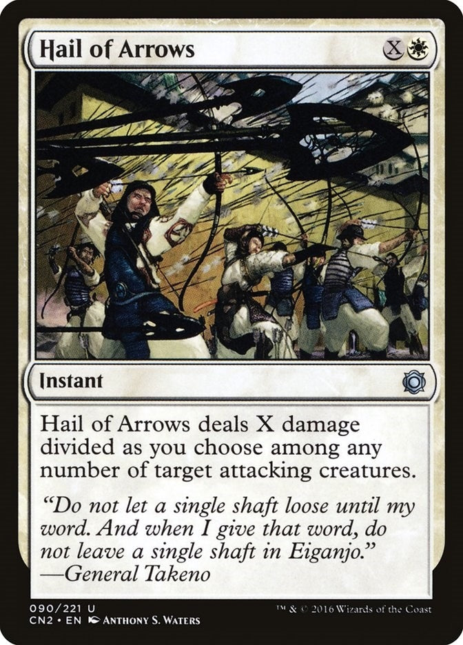 Image for Hail of Arrows (Conspiracy: Take the Crown) (90) - Magic: The Gathering