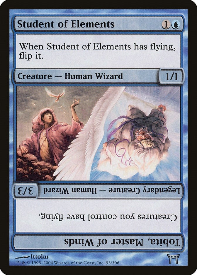 Image for Student of Elements // Tobita, Master of Winds (Champions of Kamigawa) (93) - Magic: The Gathering