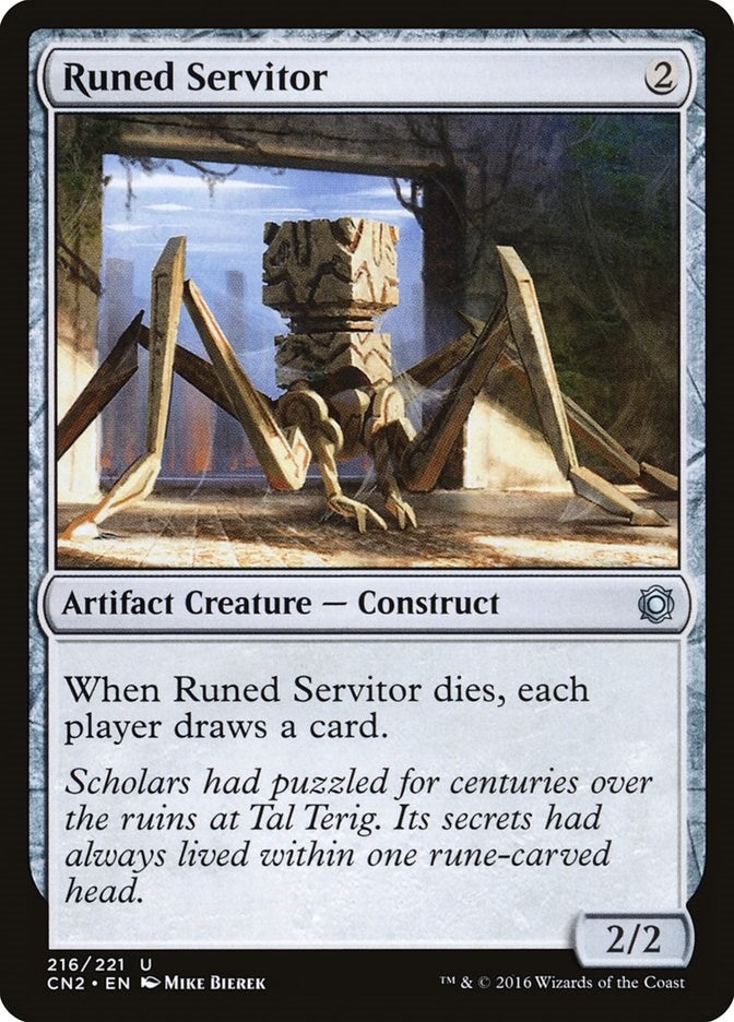 Image for Runed Servitor (Conspiracy: Take the Crown) (216) - Magic: The Gathering