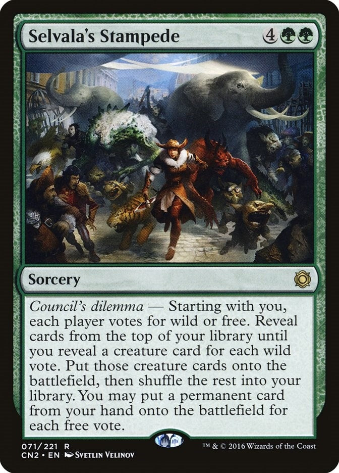 Image for Selvala's Stampede (Conspiracy: Take the Crown) (71) - Magic: The Gathering