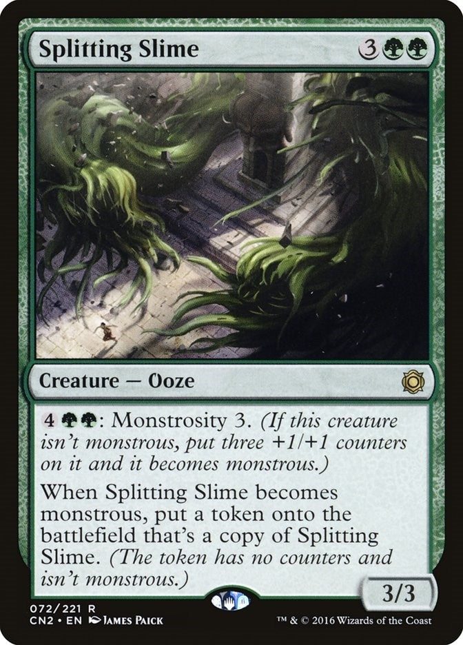 Image for Splitting Slime (Conspiracy: Take the Crown) (72) - Magic: The Gathering
