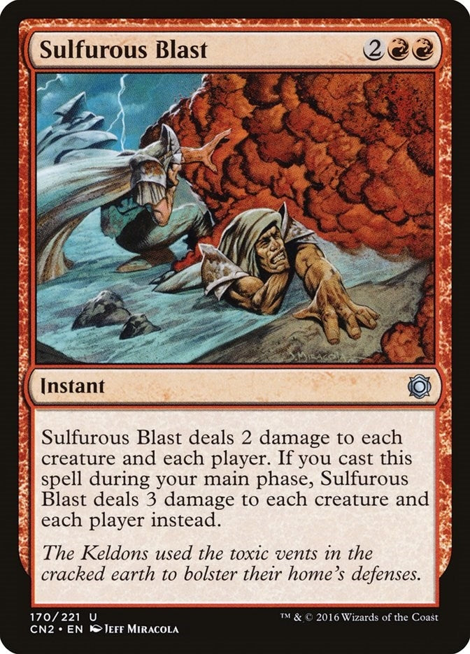Image for Sulfurous Blast (Conspiracy: Take the Crown) (170) - Magic: The Gathering