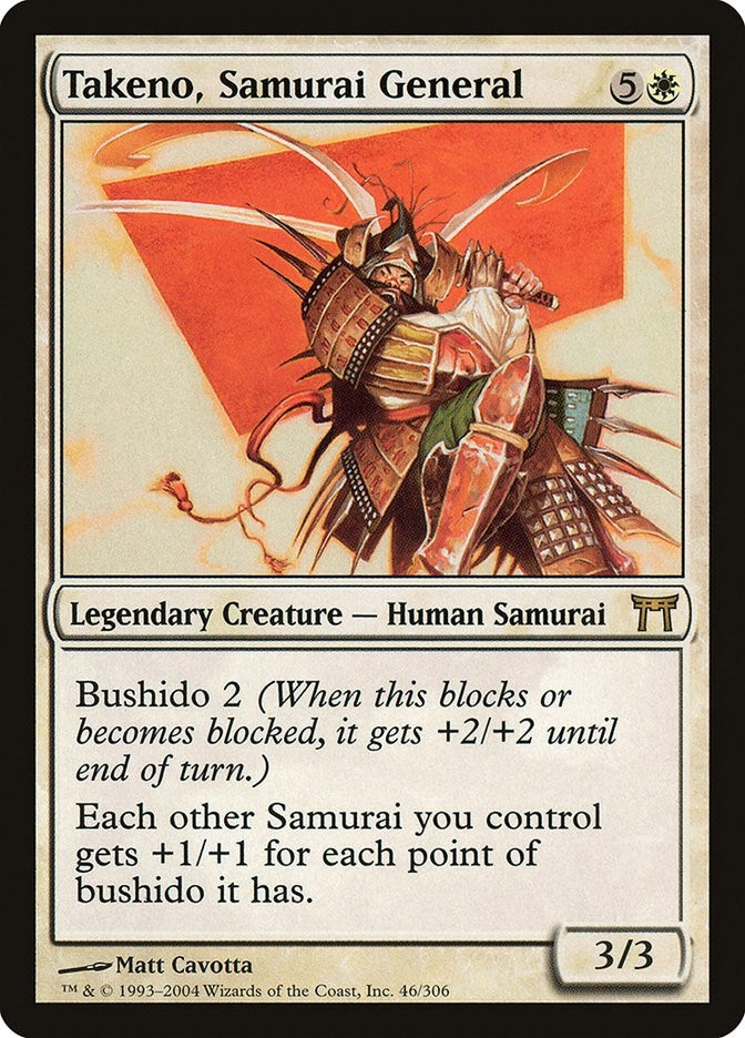 Image for Takeno, Samurai General (Champions of Kamigawa) (46) - Magic: The Gathering