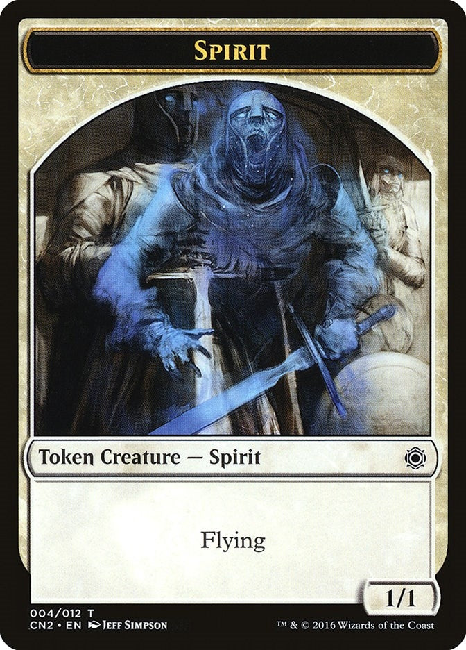 Image for Spirit Token (Conspiracy: Take the Crown) (4) - Magic: The Gathering