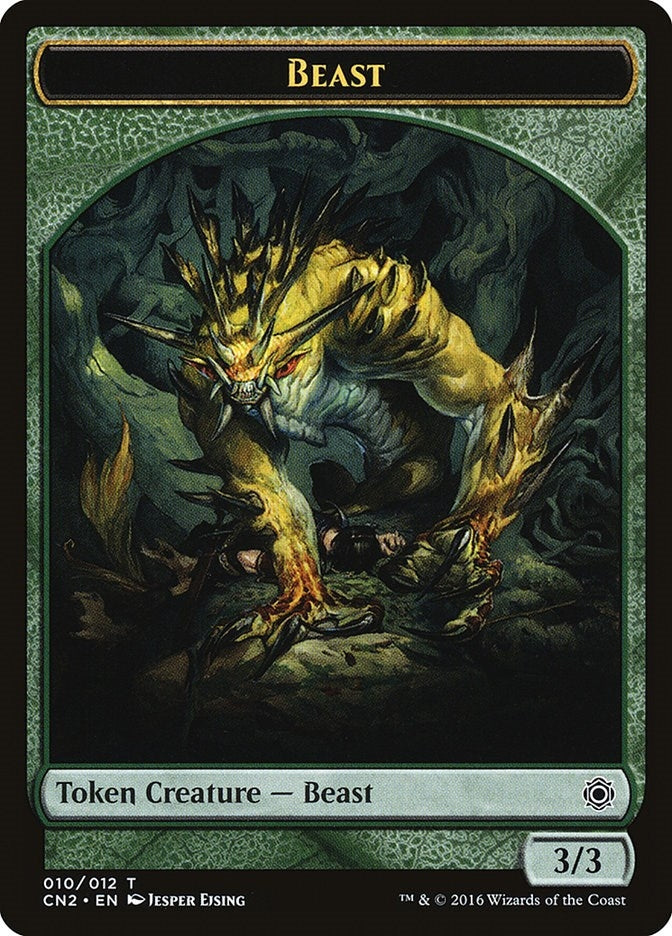 Image for Beast Token (Conspiracy: Take the Crown) (10) - Magic: The Gathering