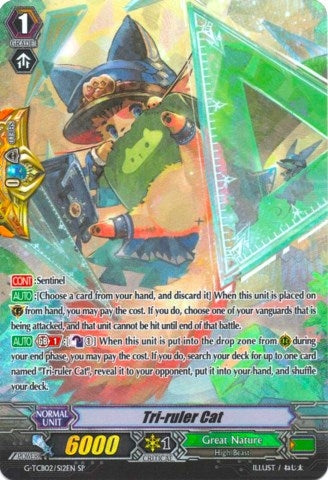 Image for Tri-ruler Cat (SP) (G-TCB02: The GENIUS STRATEGY) (G-TCB02/S12EN) - Cardfight Vanguard