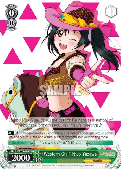 Image for "Western Girl" Nico Yazawa (Love Live! DX Vol.2) (LL/EN-W02-E036 C) - Weiss Schwarz