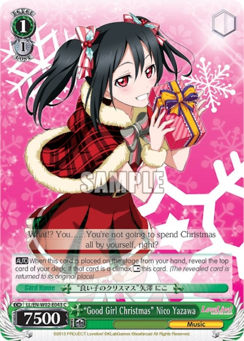 Image for "Good Girl Christmas" Nico Yazawa (Love Live! DX Vol.2) (LL/EN-W02-E043 C) - Weiss Schwarz
